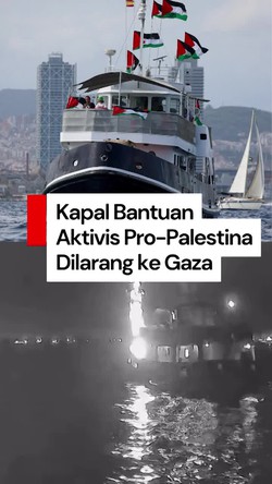 Video Israel Larang Kapal Bantuan Aktivis Pro-Palestina Datangi Gaza!