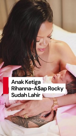 Video Kabar Bahagia dari Rihanna, Anak Ketiganya Sudah Lahir