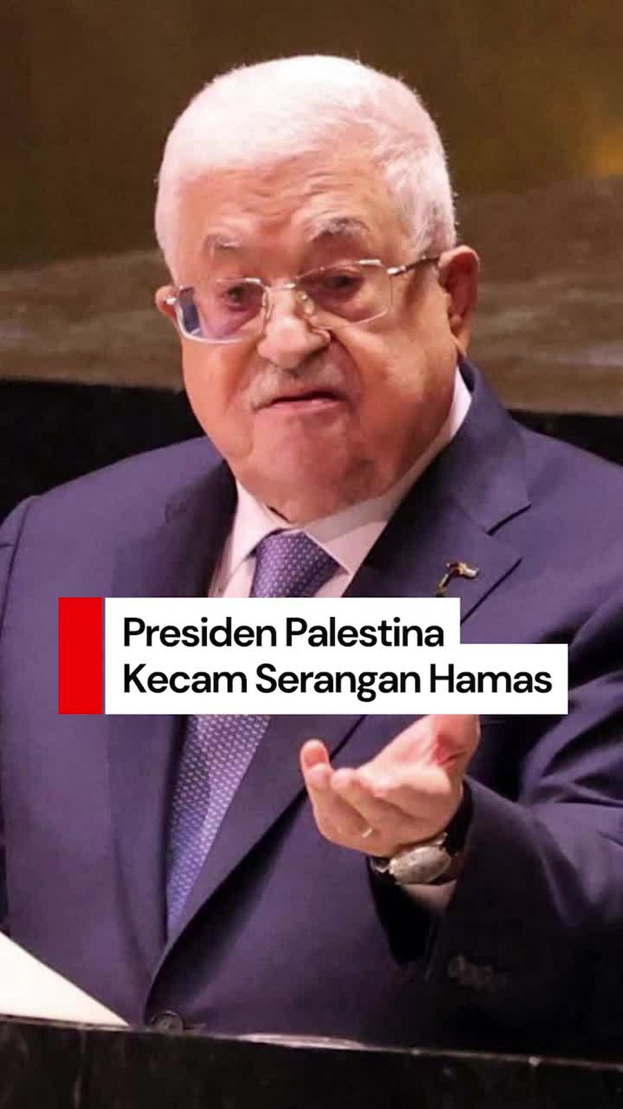 Video Presiden Abbas Kecam Serangan Hamas 7 Oktober: Tak Wakili Palestina