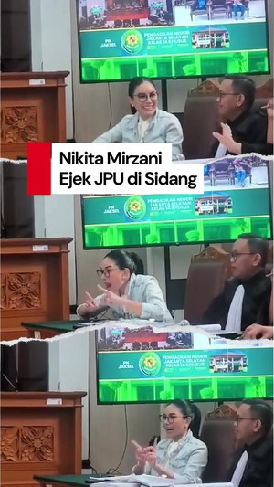 Video Tarian Mengejek Nikita Mirzani Saat JPU Ditegur Hakim