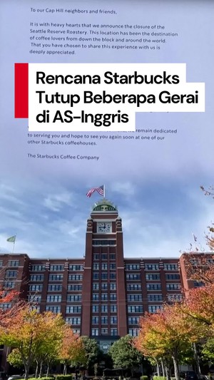 Video: Sejumlah Gerai Strabucks di AS-Inggris Mau Ditutup, Ada Apa?