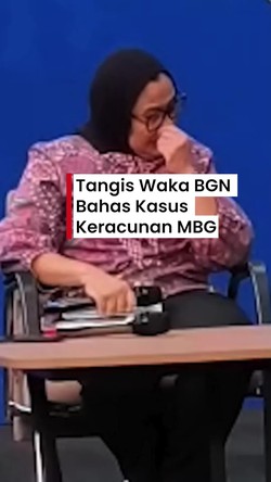 Video Tangis Wakil Kepala BGN Minta Maaf soal Keracunan MBG