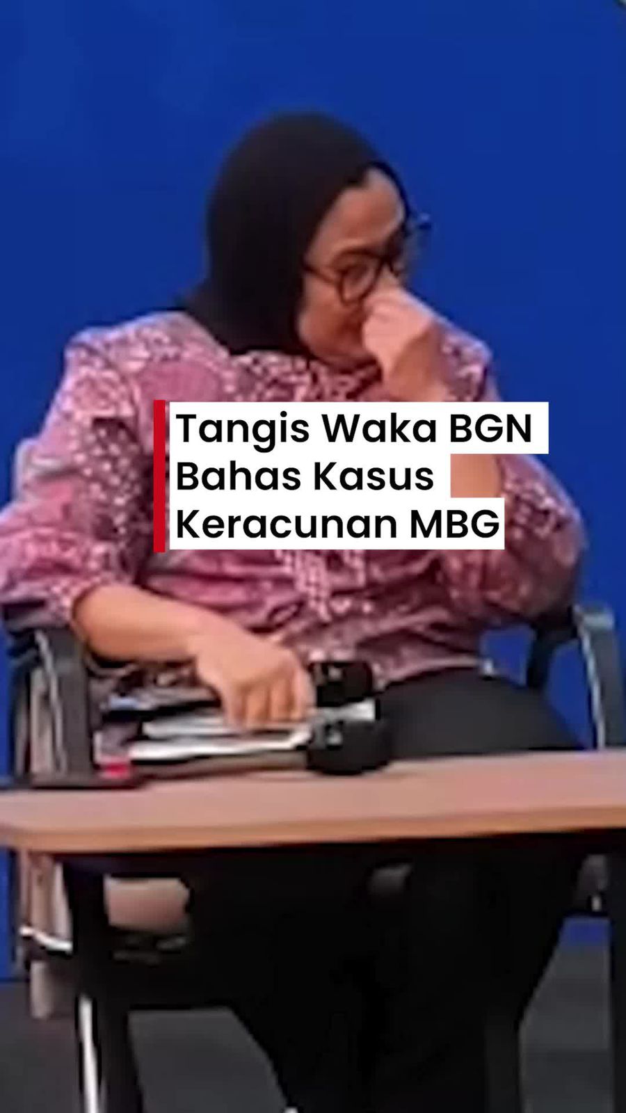 Video Tangis Wakil Kepala BGN Minta Maaf soal Keracunan MBG
