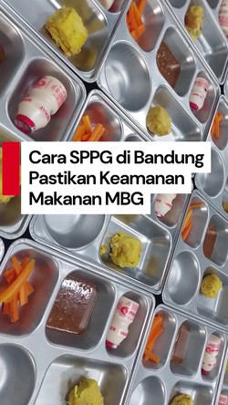 Video: Begini Cara Pengawasan Makanan MBG di Dapur SPPG Bandung