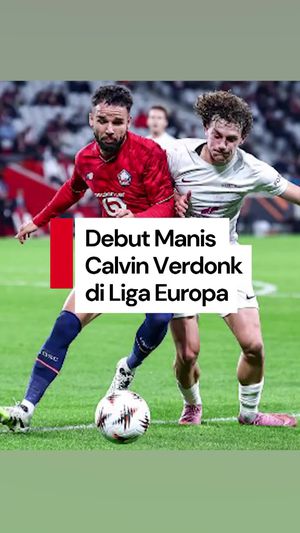 Video Debut Verdonk di Liga Europa: Main Penuh, Tampil Apik, Lille Menang