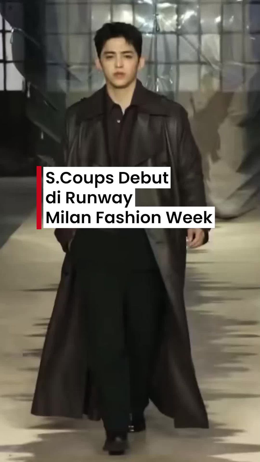Video: S.Coups Seventeen Debut di Runway Milan Fashion Week Video: S.Coups Seventeen Debut di Runway Milan Fashion Week