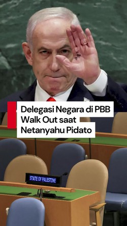 Video:  Ekspresi Netanyahu Disambut Aksi Walk Out saat Pidato di PBB