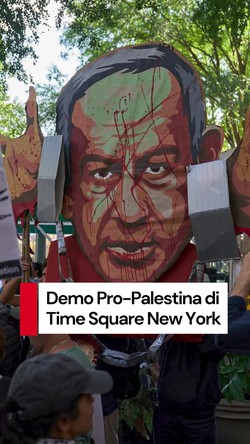 Video: Netanyahu Hadiri Sidang PBB, Massa Blokir Times Square New York