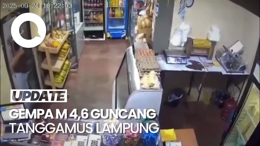 Video Detik-detik Gempa M 4,6 Guncang Lampung, Buat 9 Rumah Rusak