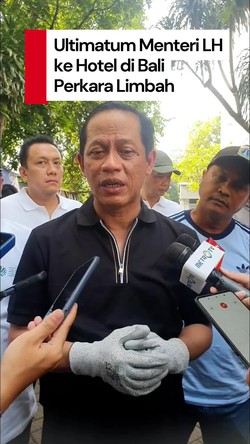 Video: Menteri LH Beri 3 Bulan ke Hotel di Bali Selesaikan Masalah Limbah