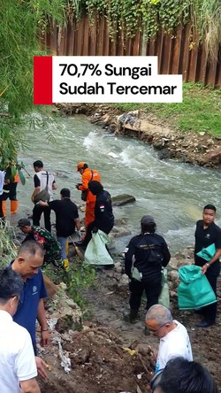 Video Data KLH: 70,7 Persen Lokasi Sungai di RI Tercemar