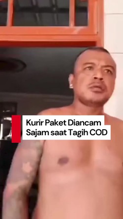 Video: Viral! Kurir di Bekasi Diancam Sajam saat Tagih Paket COD