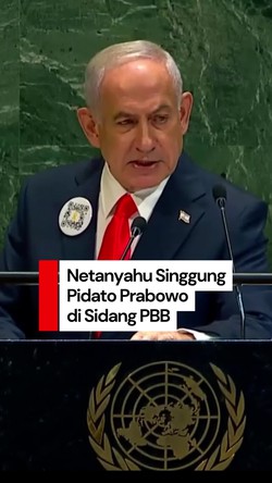 Video: Netanyahu Singgung Presiden Prabowo saat Pidato di Sidang PBB
