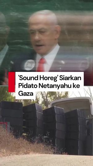  Video: Pakai Sound Horeg, Pidato Netanyahu di PBB Disiarkan ke Gaza