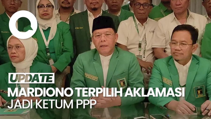 Video: Terpilih Secara Aklamasi, Mardiono Jadi Ketua Umum PPP