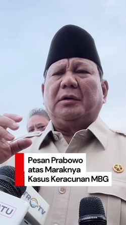 Video: Prabowo Minta Kasus Keracunan MBG Jangan Dipolitisasi