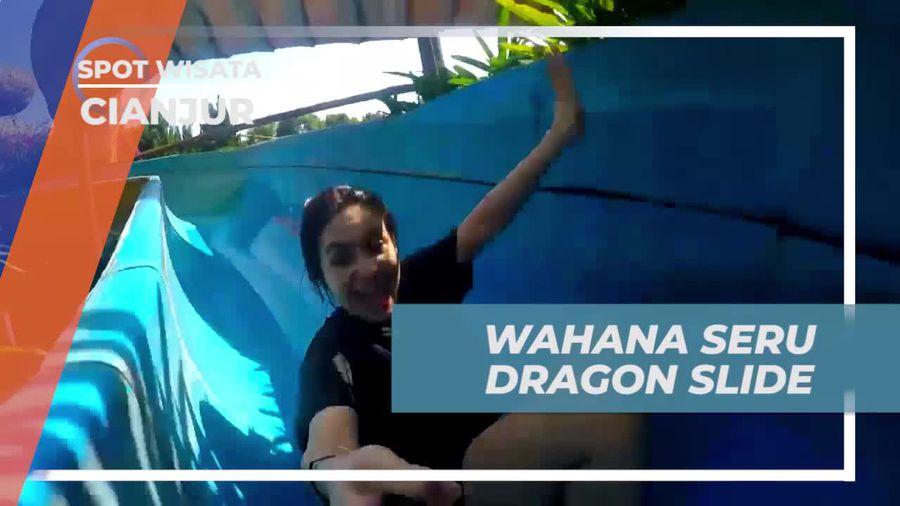 Menantang Adrenalin di Wahana Dragon Slide yang Seru di Waterpark Cianjur, Jawa Barat