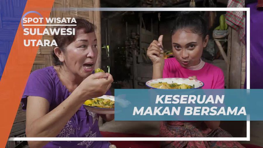 Merasakan Momen Makan Bersama Warga dan Selebriti di Desa Palaes Sulawesi Utara