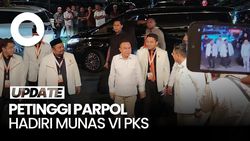 Video Petinggi Parpol Hadiri Munas VI PKS, Ada Dasco hingga Ibas