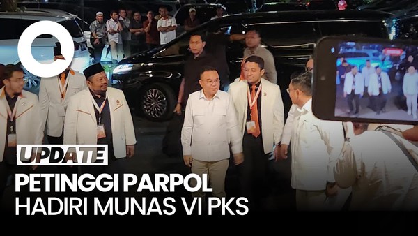 Video Petinggi Parpol Hadiri Munas VI PKS, Ada Dasco hingga Ibas