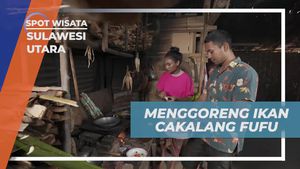 Menggoreng Ikan Cakalang Fufu dengan Minyak Kelapa Tradisional di Desa Palaes