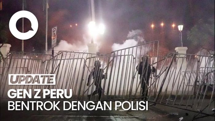 Video: Ricuh! Gen Z Peru Bentrok dengan Polisi saat Demo di Lima