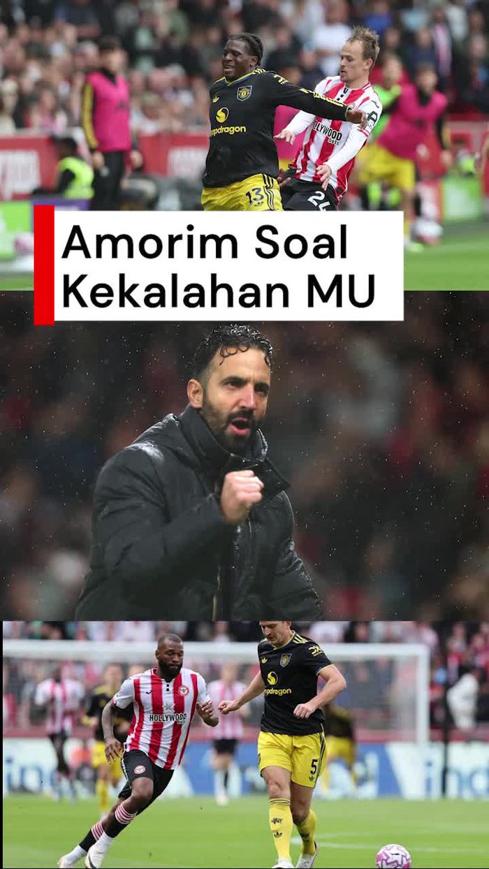 Video: Amorim Kecewa Taktiknya Tak Berjalan saat Hadapi Brentford
