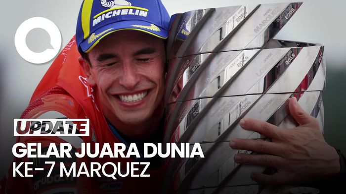 Video: Marquez Kini Sejajar Rossi, Cuma Kalah dari Giacomo Agostini