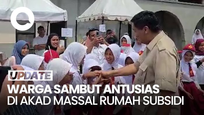 Video: Momen Menteri Ara Disambut Meriah Warga di Akad Massal Rumah Subsidi