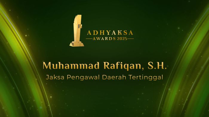 Jaksa Pengawal Daerah Tertinggal - Adhyaksa Awards 2025