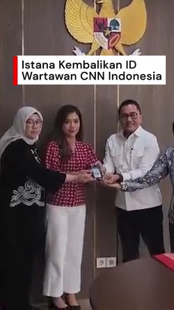 Video Istana Kembalikan ID Liputan Wartawan CNN Indonesia