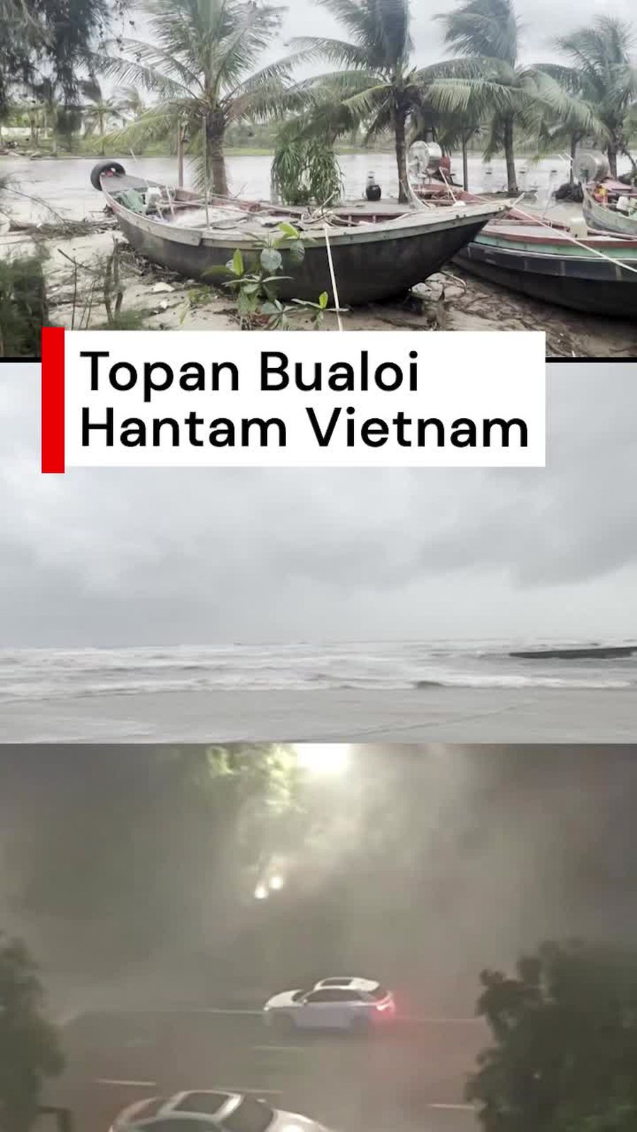 Video: Topan Bualoi Hantam Vietnam, Tiga Orang Tewas dan 21 Hilang
