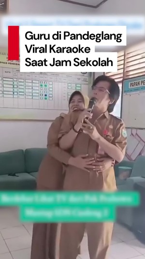 Video Alasan Guru Pandeglang Karaoke di Sekolah: Coba TV Bantuan Pemerintah