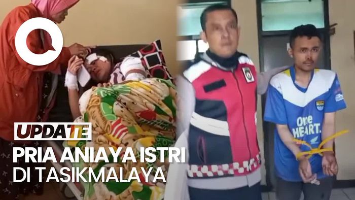 Video: Pria di Tasikmalaya Aniaya Istri gegara Kesal Digugat Cerai