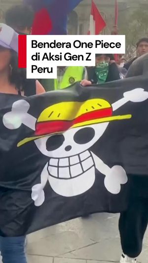 Video: Bendera One Piece Berkibar Lagi, Kali Ini di Aksi Gen Z Peru