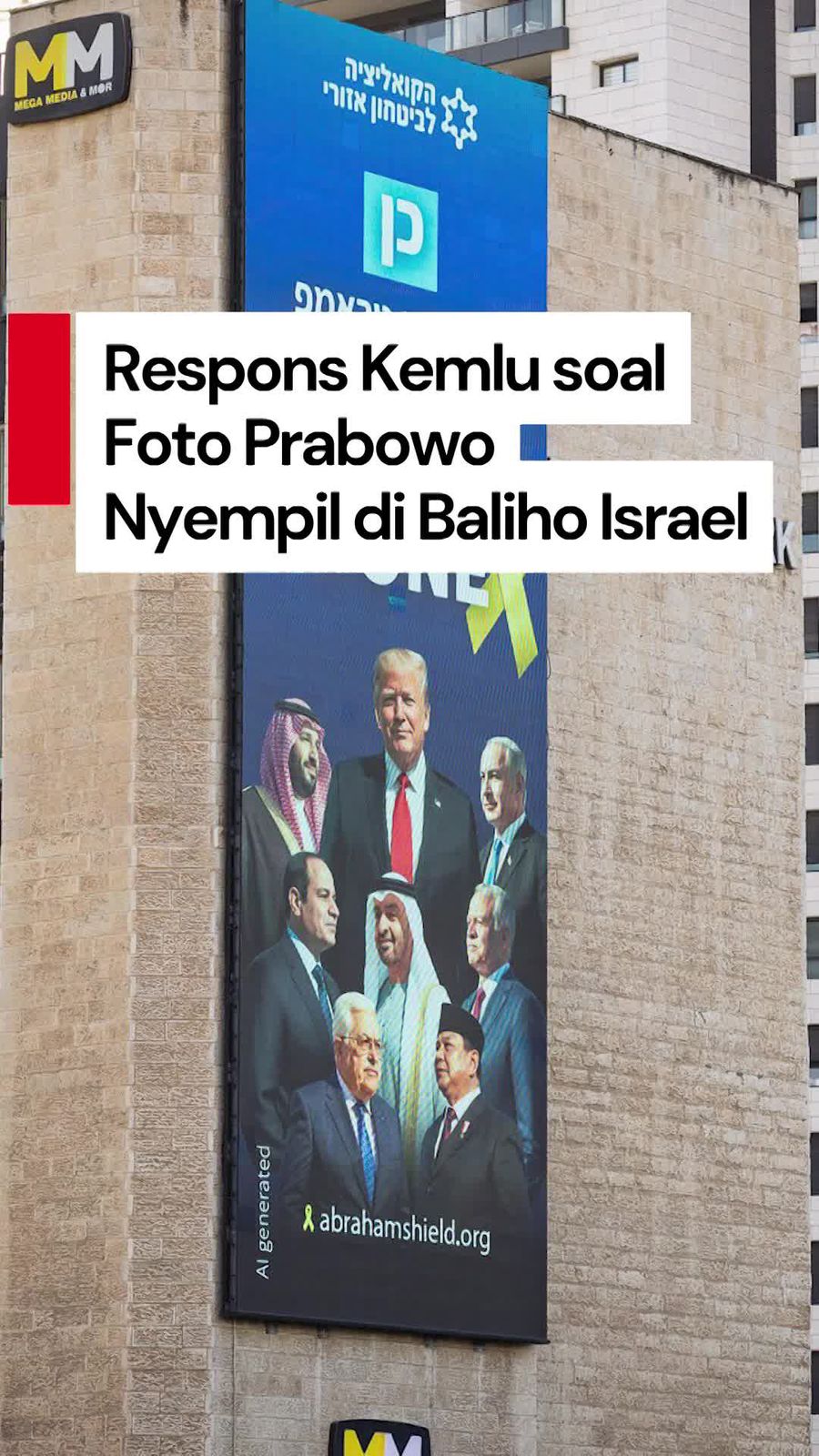 Video:  Viral Baliho Prabowo di Israel, Kemlu Beri Klarifikasi
