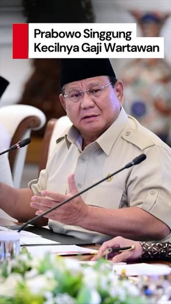Video: Prabowo Bahas Ulah Koruptor hingga Singgung Gaji Wartawan Kecil