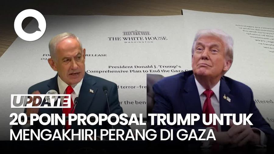 Video: Ini Isi 20 Poin Proposal Trump terkait Penyelesaian Perang di Gaza