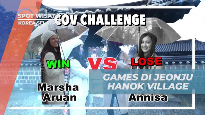 Bermain Games di Jeonju Hanok Village, Korea Selatan