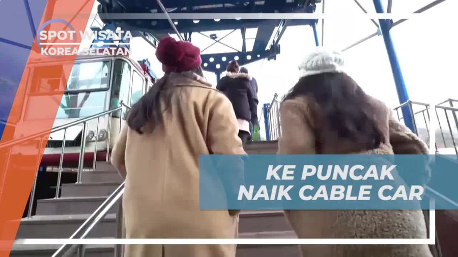 Naik Cable Car ke Puncak Mount Naejangsan, Korea Selatan