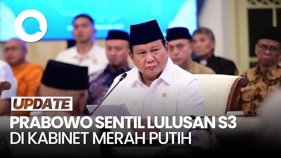 Video Prabowo Sentil S3 di Kabinet: Jika Tak Bisa Perbaiki Sistem Kelewatan