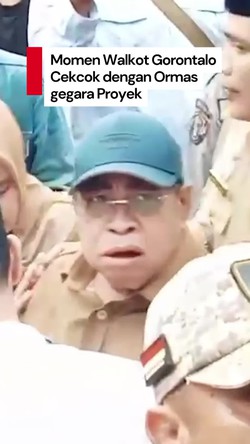 Video Walkot Gorontalo Cekcok dengan Ormas gegara Proyek Kampung Nelayan