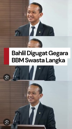 Video Tanggapan Bahlil Digugat Imbas BBM Swasta Langka
