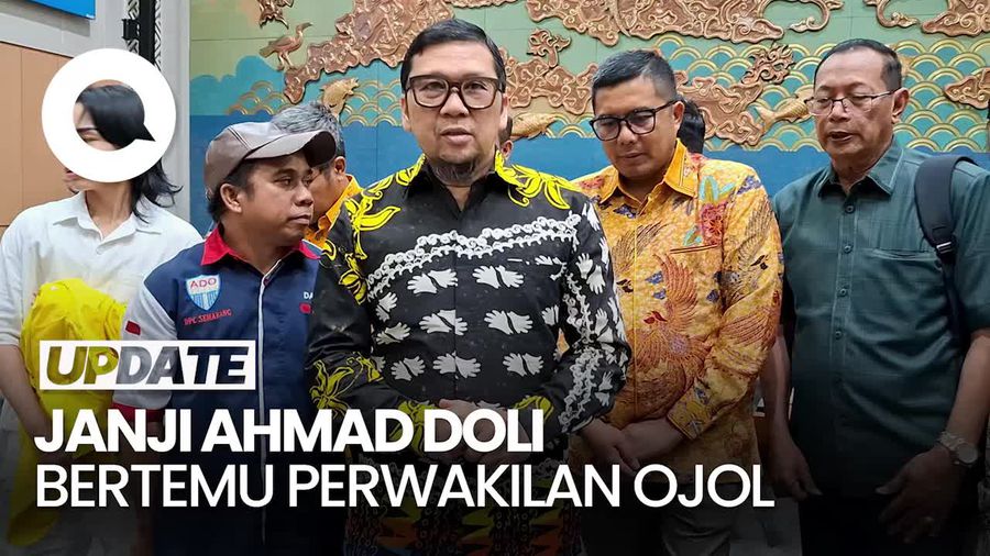 Video: Bertemu Massa Ojol, Ahmad Doli Janji RUU Transportasi Online Dipercepat