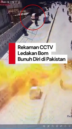 Video Detik-detik Ledakan Bom Bunuh Diri di Pakistan, 10 Orang Tewas