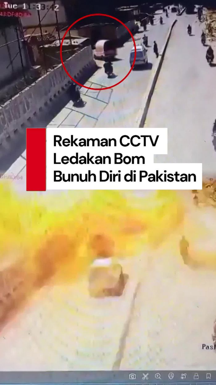 Video Detik-detik Ledakan Bom Bunuh Diri di Pakistan, 10 Orang Tewas