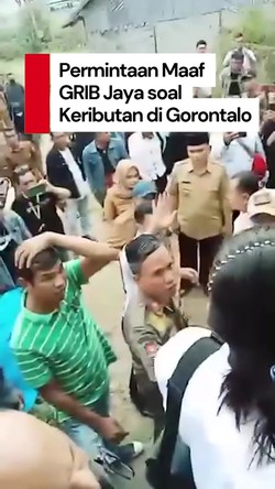 Video: Anggotanya Ganggu Proyek Nasional di Gorontalo, GRIB Jaya Minta Maaf