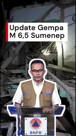Video: BNPB Ungkap 30 Rumah Rusak-3 Orang Luka Akibat Gempa Sumenep