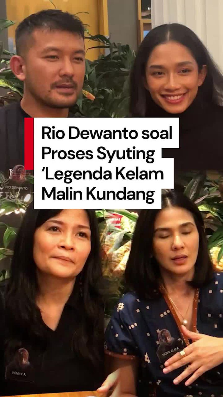 Video Rio Dewanto soal Syuting Legenda Kelam Malin Kundang: Kateringnya Enak!