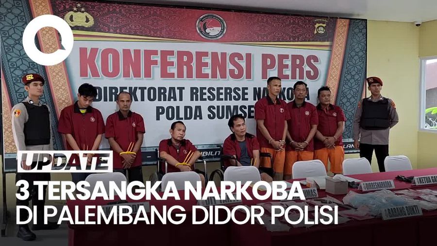 Video: Melawan saat Dibekuk, 3 Tersangka Narkoba di Palembang Didor Polisi